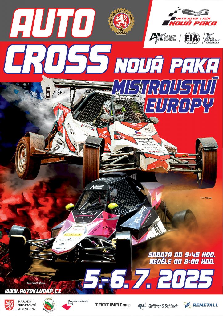 🙏 Velké poděkování pořadatelům z AMK Nová Paka za poskytnutí vstupenek do naší soutěže!
Díky jejich podpoře můžeme udělat radost fanouškům a společně vytvořit skvělou atmosféru na Mistrovství Evropy v autokrosu. Těšíme se na viděnou v Nové Pace! 🏁